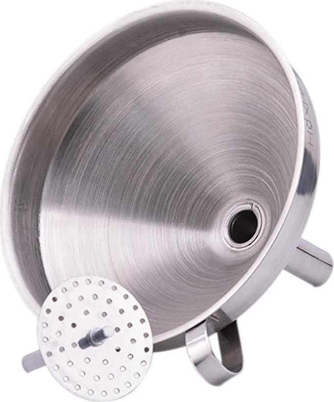 Omcan - 5" Wide Mouth Funnel with Removable Strainer (127 mm), Pack of 30 - 80415