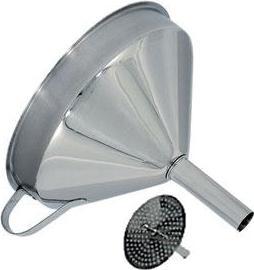 Omcan - 5" Wide Mouth Funnel with Removable Strainer (127 mm), Pack of 30 - 80415