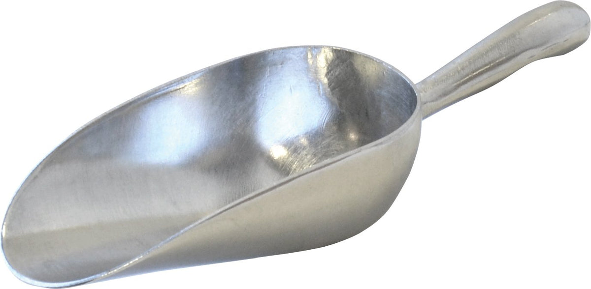 Omcan - 5 oz Aluminum Scoop with Round Bottom, Pack of 30 - 27679