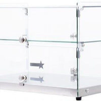 Omcan - 50 L Capacity Countertop Food Display Case with Square Front Glass - 44373