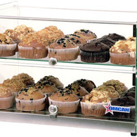 Omcan - 50 L Capacity Countertop Food Display Case with Square Front Glass - 44373