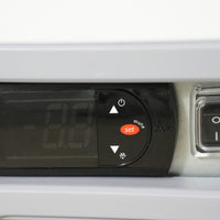 Omcan - 50″ Nine Pan Gelato Dipping Cabinet with Flat Sneeze Guard and Pans - 47743