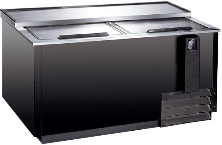 Omcan - 50″ Reach-In Beer Bottle Cooler With 13.5 Cu. Ft. Capacity - 50039