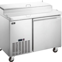 Omcan - 50" Stainless Steel Refrigerated Pizza Prep Table With Single Door - 50042