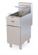 Omcan - 50 lbs Capacity Natural Gas Open Pot Floor Model Fryer - 48550