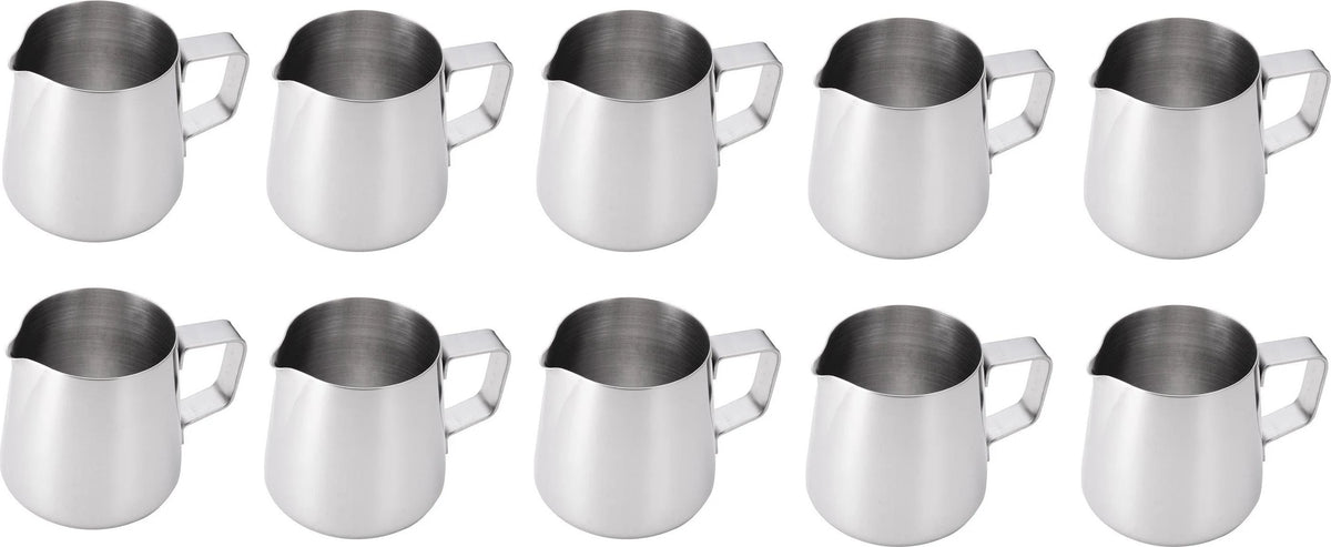 Omcan - 50 oz Stainless Steel Frothing Jug/Pitcher (1479 ml), Pack of 5 - 80004
