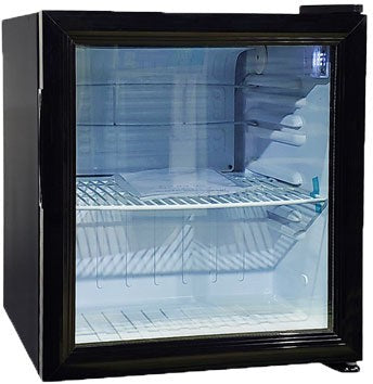 Omcan - 52 L Black Countertop Display Refrigerator - 44496