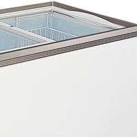 Omcan - 54″ Ice Cream Display Chest Freezer with Flat Glass Top - 49294