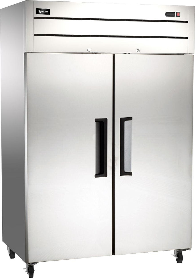 Omcan - 54" Stainless Steel Reach-In Refrigerator with 2 Doors - 50115