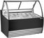 Omcan - 55″ Gelato Black Display Showcase with 10 Pans - 49007