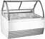 Omcan - 55″ Gelato White Display Showcase with 10 Pans - 47498