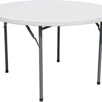 Omcan - 59" Solid Round Folding Table - 41598