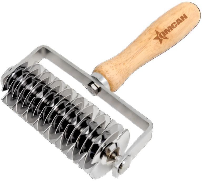 Omcan - 5.25” x 8” x 2” Stainless Steel Lattice Dough Cutter, Pack of 5 - 81191