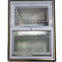 Omcan - 5.3 Cu.Ft Ice Cream Chest Freezer With Flat Glass Top - 45291