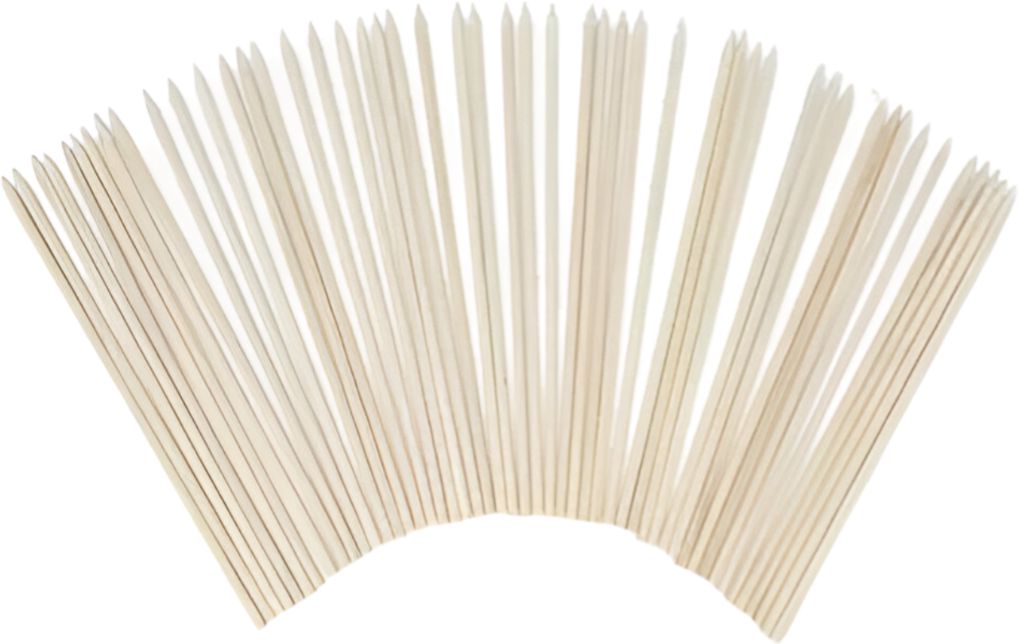 Omcan - 6″ Bamboo Skewers, 100 Pcs/Bag (200 Bags/Case) - 14080