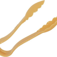 Omcan - 6” Beige Polycarbonate Scallop Tong, Pack of 80 - 80149