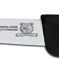 Omcan - 6” Black Handle Curved Blade Victoria USA Boning Knife, Pack of 5 - 12848