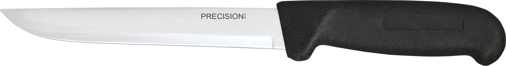 Omcan - 6" Black Handle Precision Straight Blade Boning Knife, 15/cs - 23918