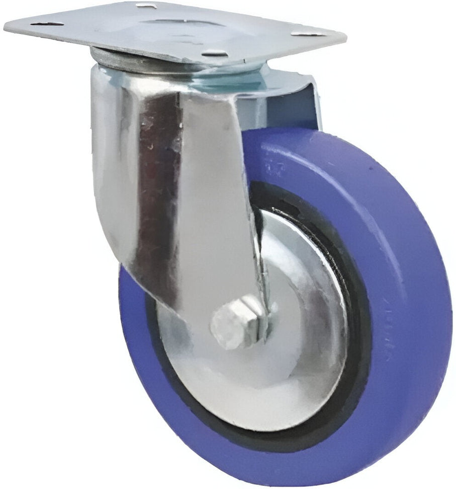 Omcan - 6" Blue Swivel Caster For 24035, Pack of 6 - 68153