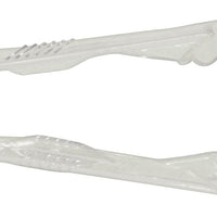 Omcan - 6” Clear Polycarbonate Scallop Tong, Pack of 80 - 80150