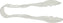 Omcan - 6” Clear Polycarbonate Scallop Tong, Pack of 80 - 80150