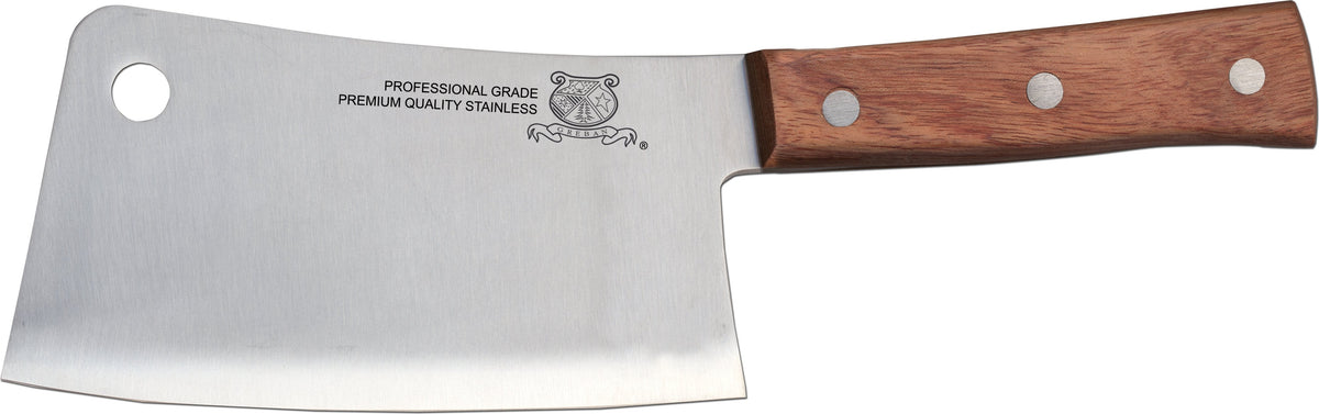 Omcan - 6" Cleaver with Wood Handle, Pack of 3 - 10558
