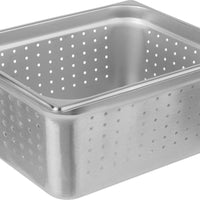 Omcan - 6" Deep 1/2-Size Perforated Steam Table Pan, Pack of 10 - 85208
