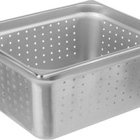 Omcan - 6" Deep 1/2-Size Perforated Steam Table Pan, Pack of 4 - 85208