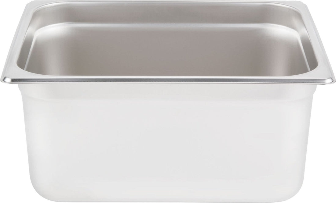 Omcan - 6" Deep 1/2-Size Stainless Steel Steam Table Pan, Pack of 10 - 80264
