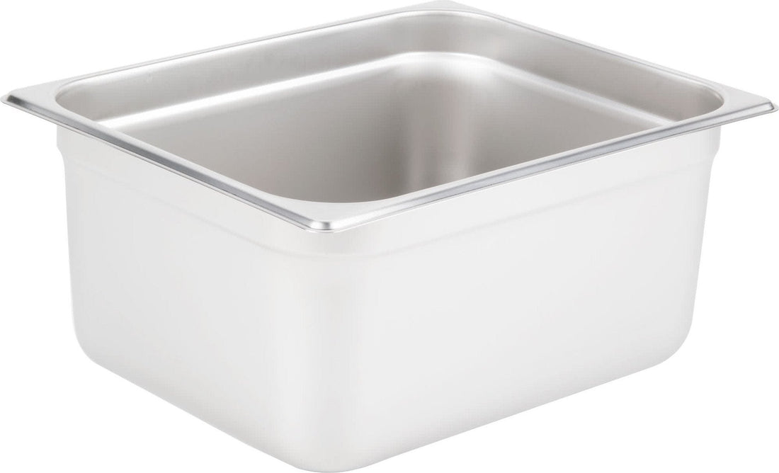 Omcan - 6" Deep 1/2-Size Stainless Steel Steam Table Pan, Pack of 10 - 80264
