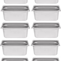 Omcan - 6" Deep 1/2-Size Stainless Steel Steam Table Pan, Pack of 5 - 80264