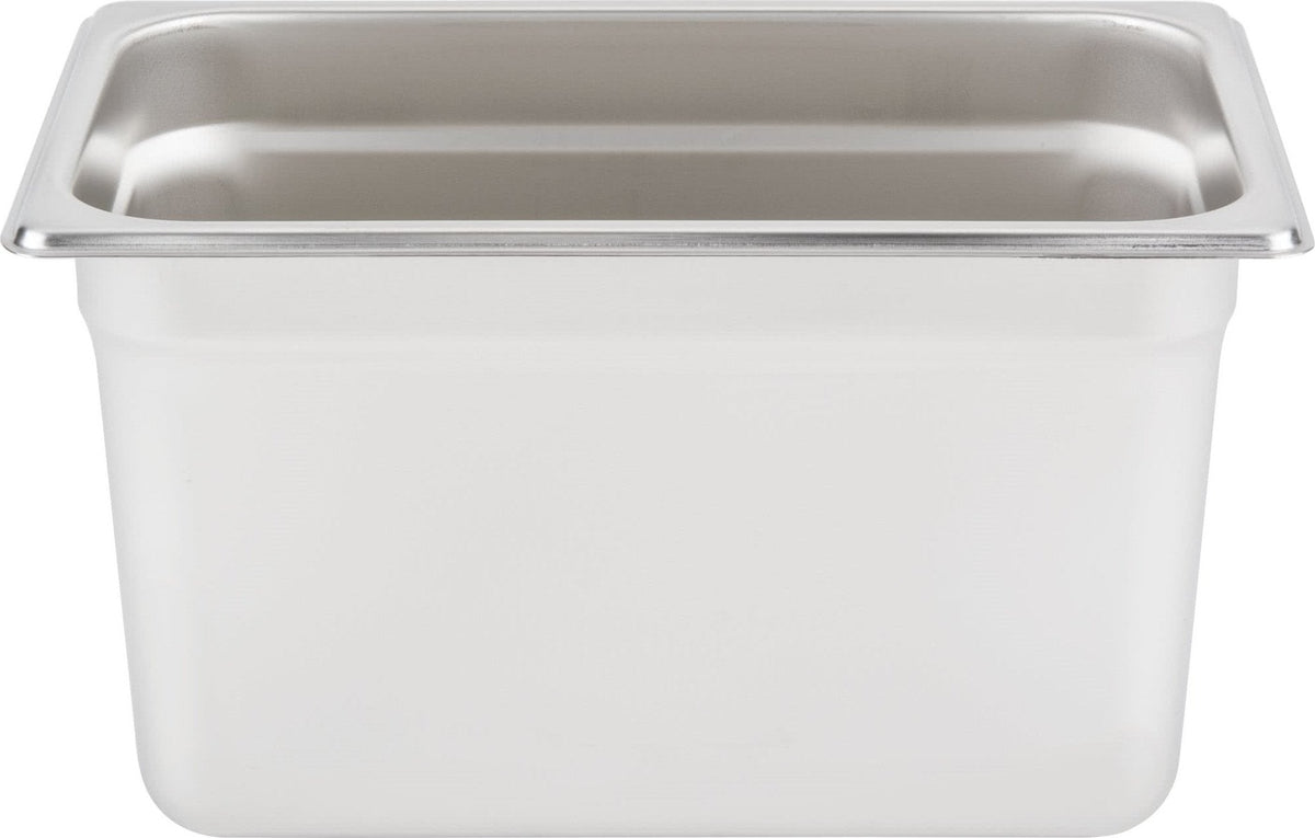 Omcan - 6" Deep 1/4-Size Stainless Steel Steam Table Pan, Pack of 10 - 80274
