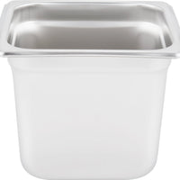Omcan - 6" Deep 1/6-Size Stainless Steel Steam Table Pan, Pack of 10 - 80279