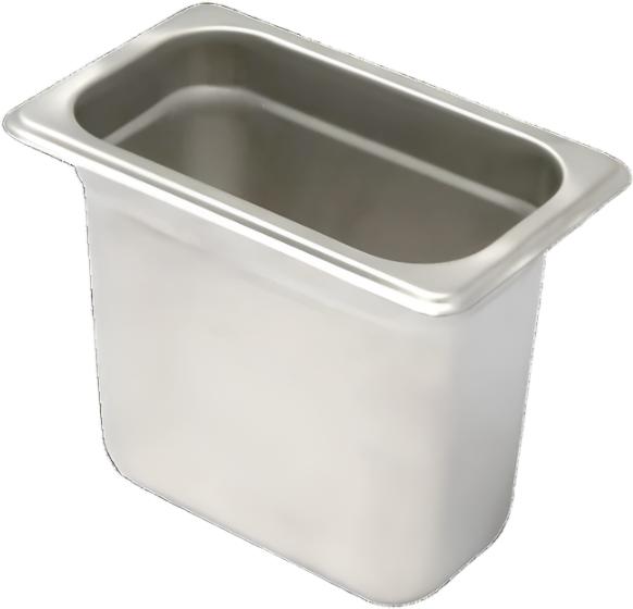 Omcan - 6" Deep 1/9-Size Anti-Jam Stainless Steel Steam Table Pan, Pack of 15 - 81123