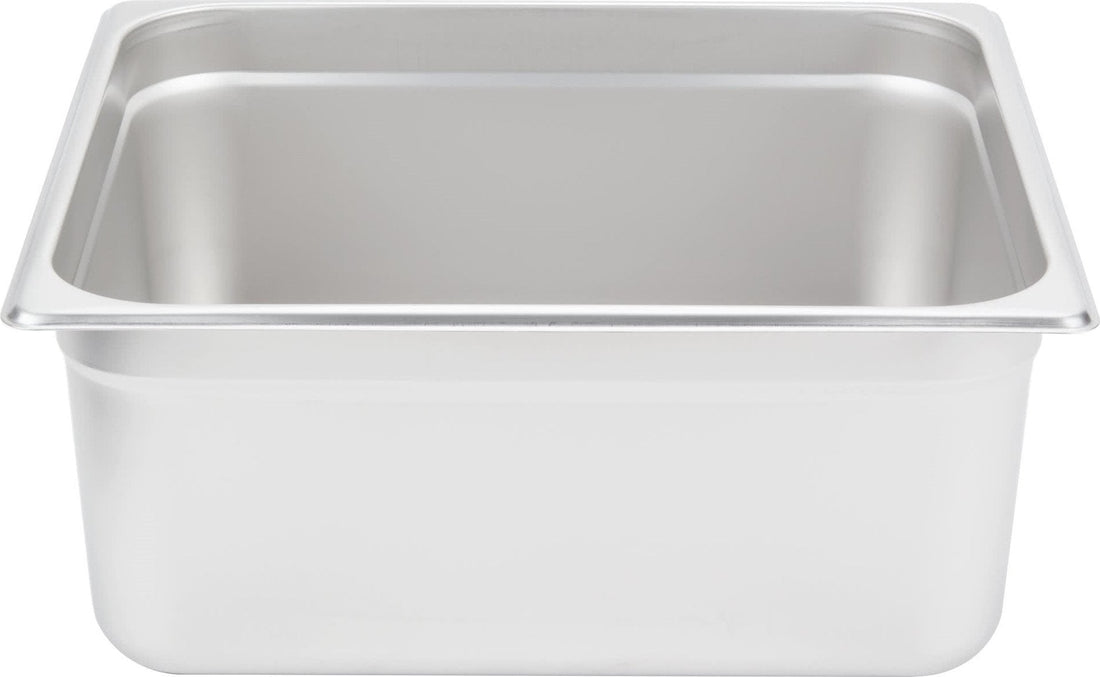 Omcan - 6" Deep 2/3-Size Stainless Steel Steam Table Pan, Pack of 4 - 80615