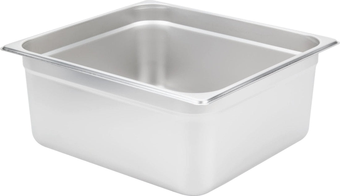 Omcan - 6" Deep 2/3-Size Stainless Steel Steam Table Pan, Pack of 4 - 80615