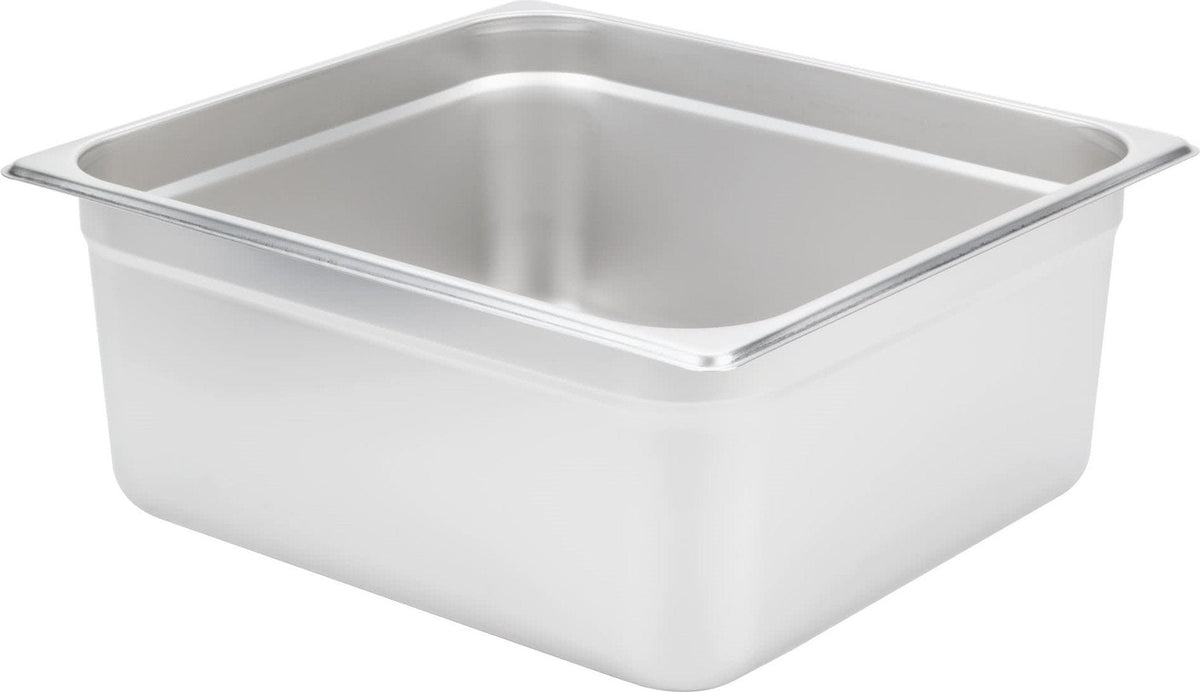 Omcan - 6" Deep 2/3-Size Stainless Steel Steam Table Pan, Pack of 4 - 80615
