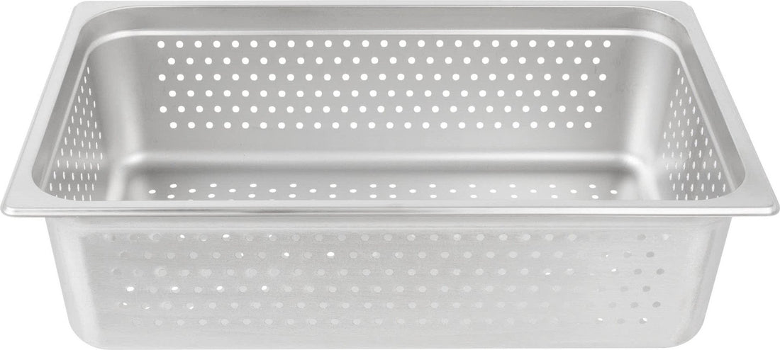 Omcan - 6" Deep Full Size Perforated Steam Table Pan, Pack of 3 - 85196