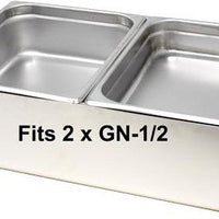 Omcan - 6" Deep Full Size Spillage Or Water Pan, Pack of 2 - 80907