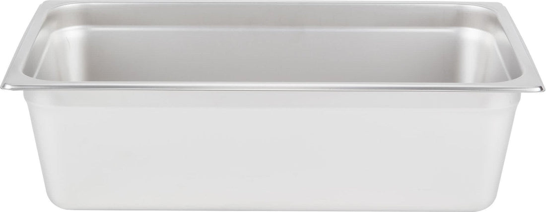 Omcan - 6" Deep Full Size Stainless Steel Steam Table Pan, Pack of 3 - 80259