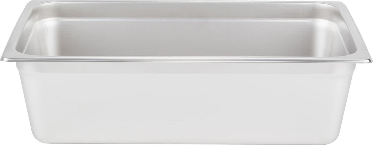 Omcan - 6" Deep Full Size Stainless Steel Steam Table Pan, Pack of 3 - 80259