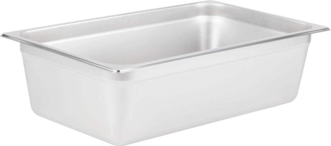 Omcan - 6" Deep Full Size Stainless Steel Steam Table Pan, Pack of 3 - 80259