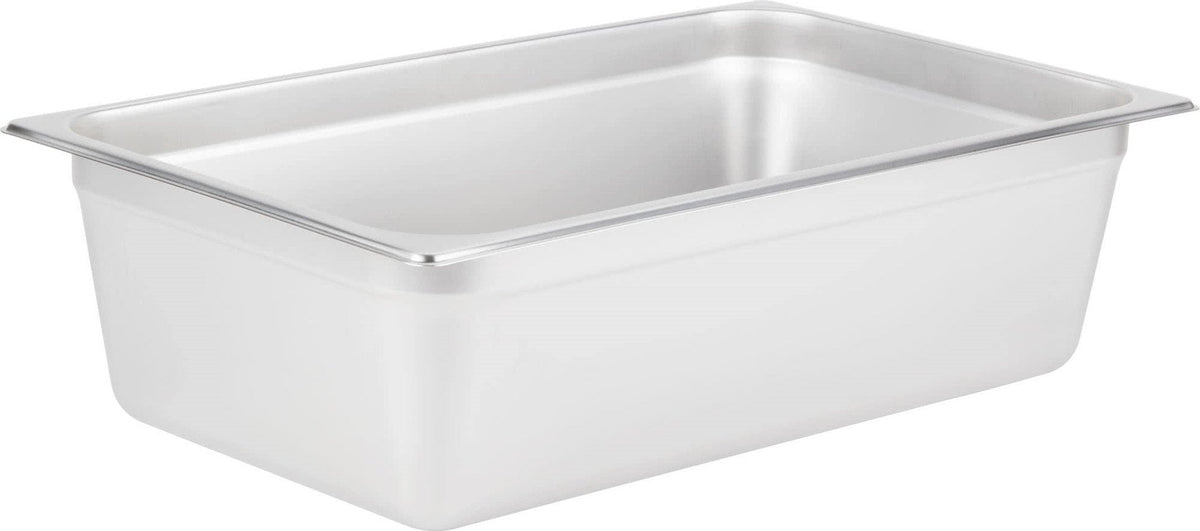 Omcan - 6" Deep Full Size Stainless Steel Steam Table Pan, Pack of 3 - 80259