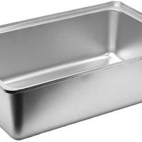 Omcan - 6″ Depth Upright Standing Edge Full-Size Stainless Steel Spillage Water Pan, Pack of 3 - 80923