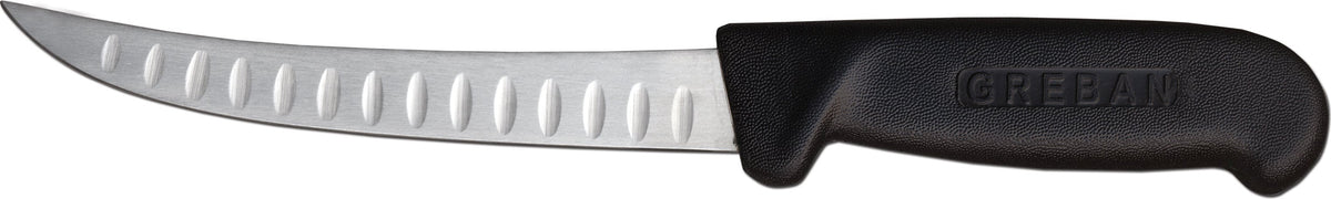 Omcan - 6” Greban Curved Blade G-Edge Boning Knife, Pack of 10 - 11819