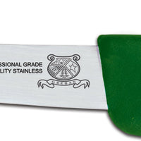 Omcan - 6” Green Handle Curved Blade Victoria USA Boning Knife, Pack of 5 - 23871