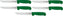 Omcan - 6” Green Super Fiber Handle Victoria USA Straight Blade Boning Knife, Pack of 10 - 23867