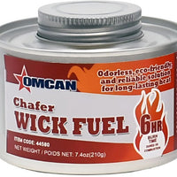 Omcan - 6 Hour Wick Chafing Dish Fuel with Safety Twist Cap, Pack of 50 - 44580