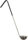 Omcan - 6 Oz One-Piece Stainless Steel Ladle with Black Handle, Pack of 20 - 80765