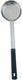 Omcan - 6 Oz One-Piece Stainless Steel Solid Portion Control Spoon with Black Handle, Pack of 30 - 80780